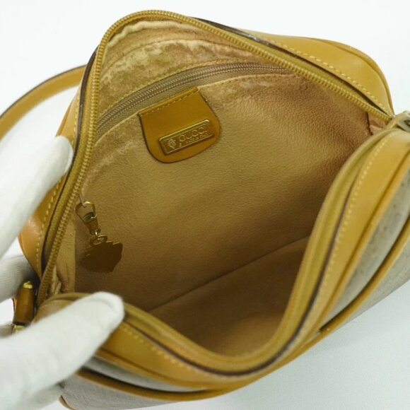 GUCCI Micro GG Canvas Shoulder Crossbody Bag Brown Gold - Picture 2 of 10